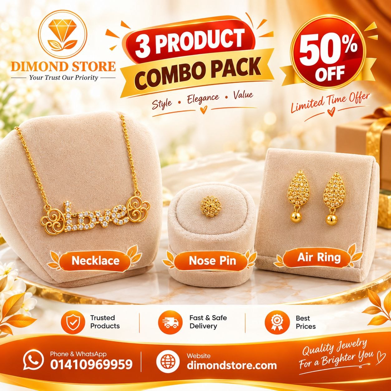 Jewellery Pack Combo | জুয়েলারি কম্বো সেট